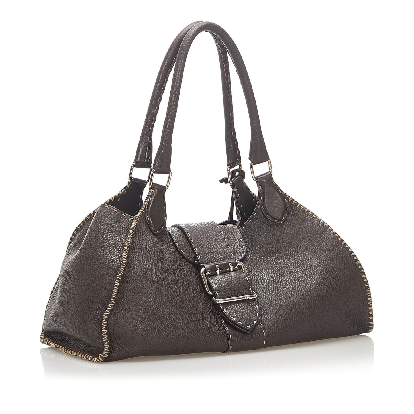 Fendi Selleria Leather Shoulder Bag (SHG-18995)