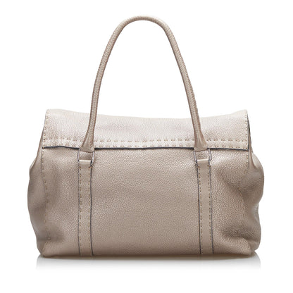Fendi Selleria Linda Leather Handbag