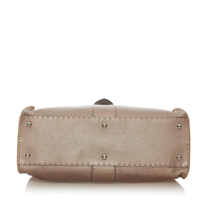 Fendi Selleria Sporty Leather Shoulder Bag