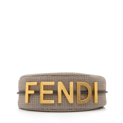 Fendi Fabric Small Fendigraphy Charm Hobo