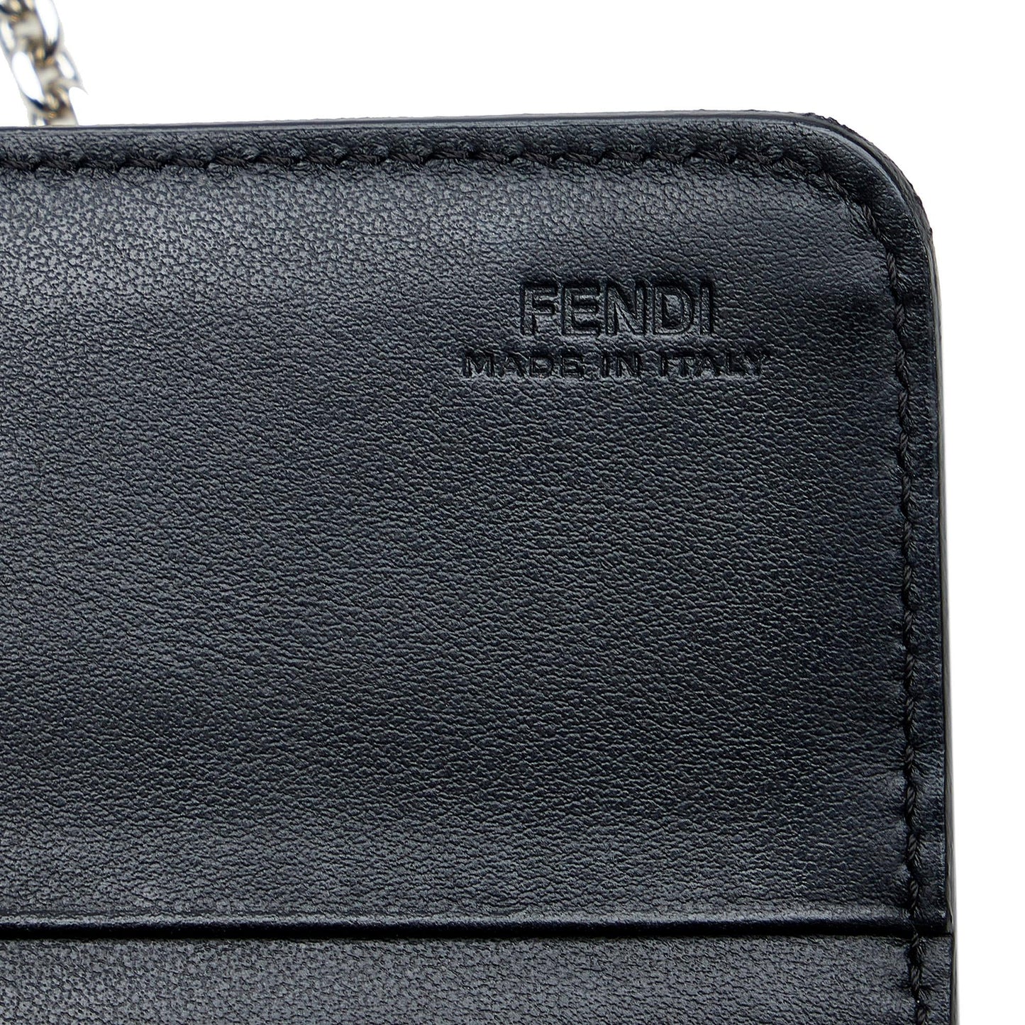 Fendi Studded Leather Wallet on Chain