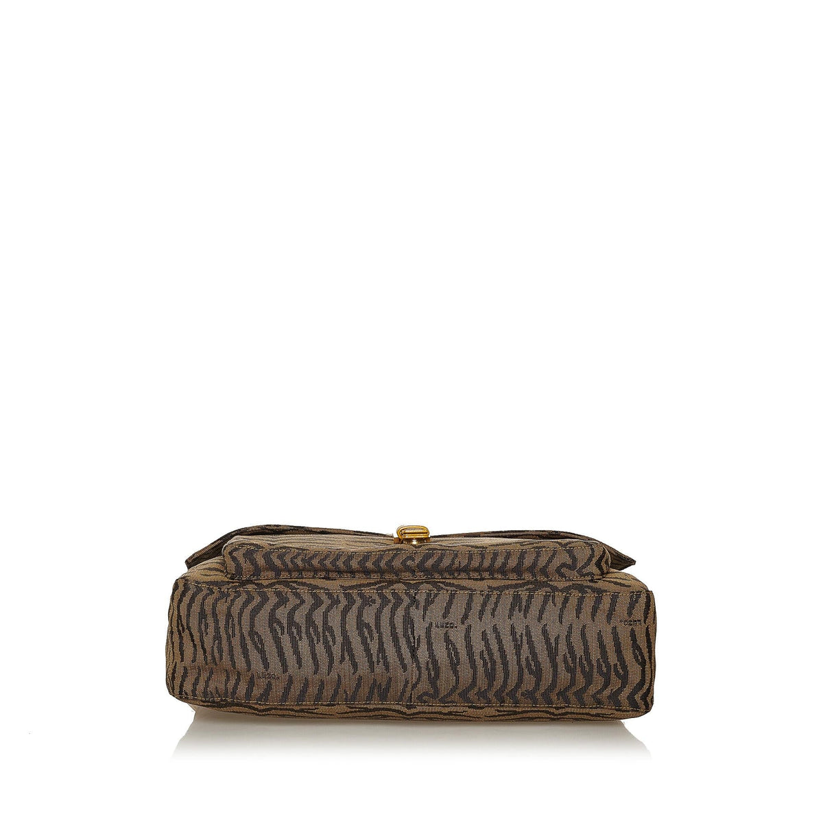 Fendi Tiger Print Canvas Shoulder Bag