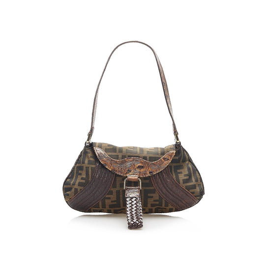 Fendi Zucca Canvas Baguette (SHG-16477)