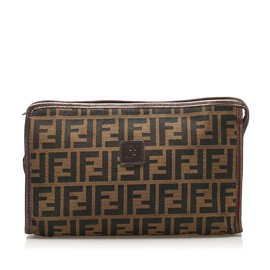 Fendi Zucca Canvas Clutch Bag (SHG-11734)