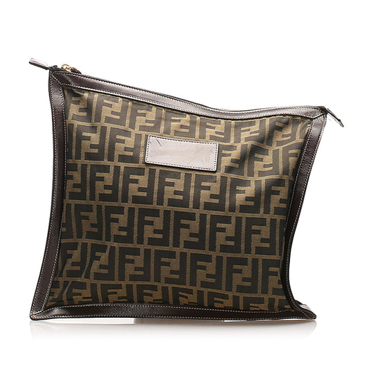 Fendi Zucca Canvas Clutch Bag (SHG-14217)