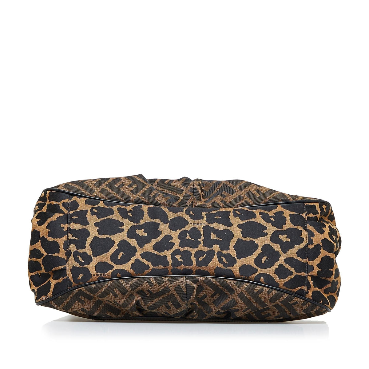 Fendi Zucca Chef Leopard Shoulder Bag