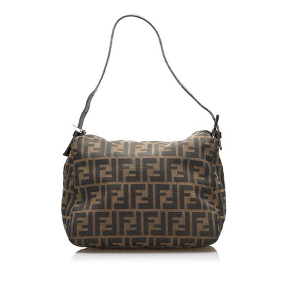 Fendi Zucca Double Flap Shoulder Bag