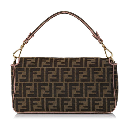 Fendi Zucca Paisley Embroidery Baguette