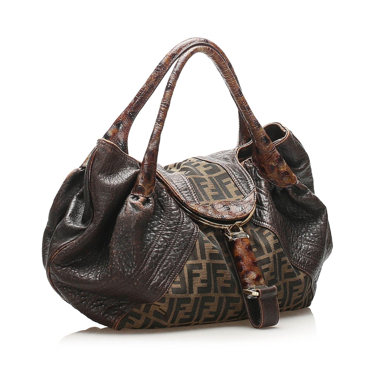 Fendi Zucca Spy Canvas Handbag (SHG-14897)