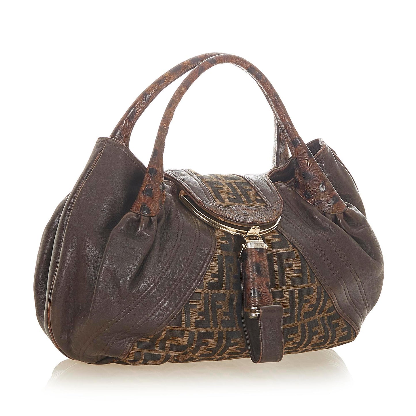 Fendi Zucca Spy Canvas Handbag (SHG-19091)