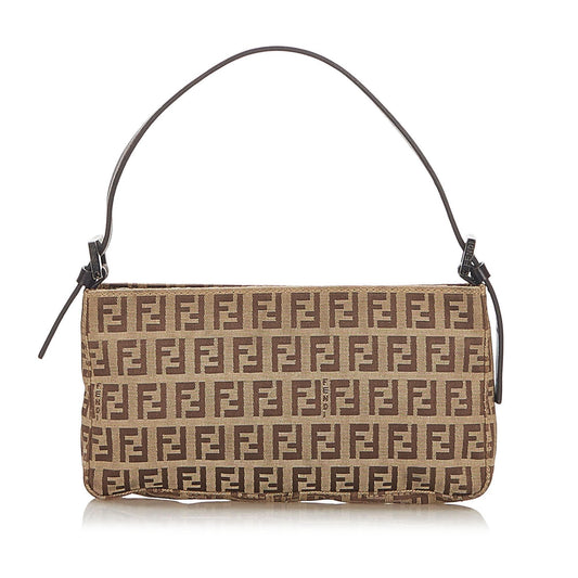 Fendi Zucchino Canvas Baguette (SHG-17407)