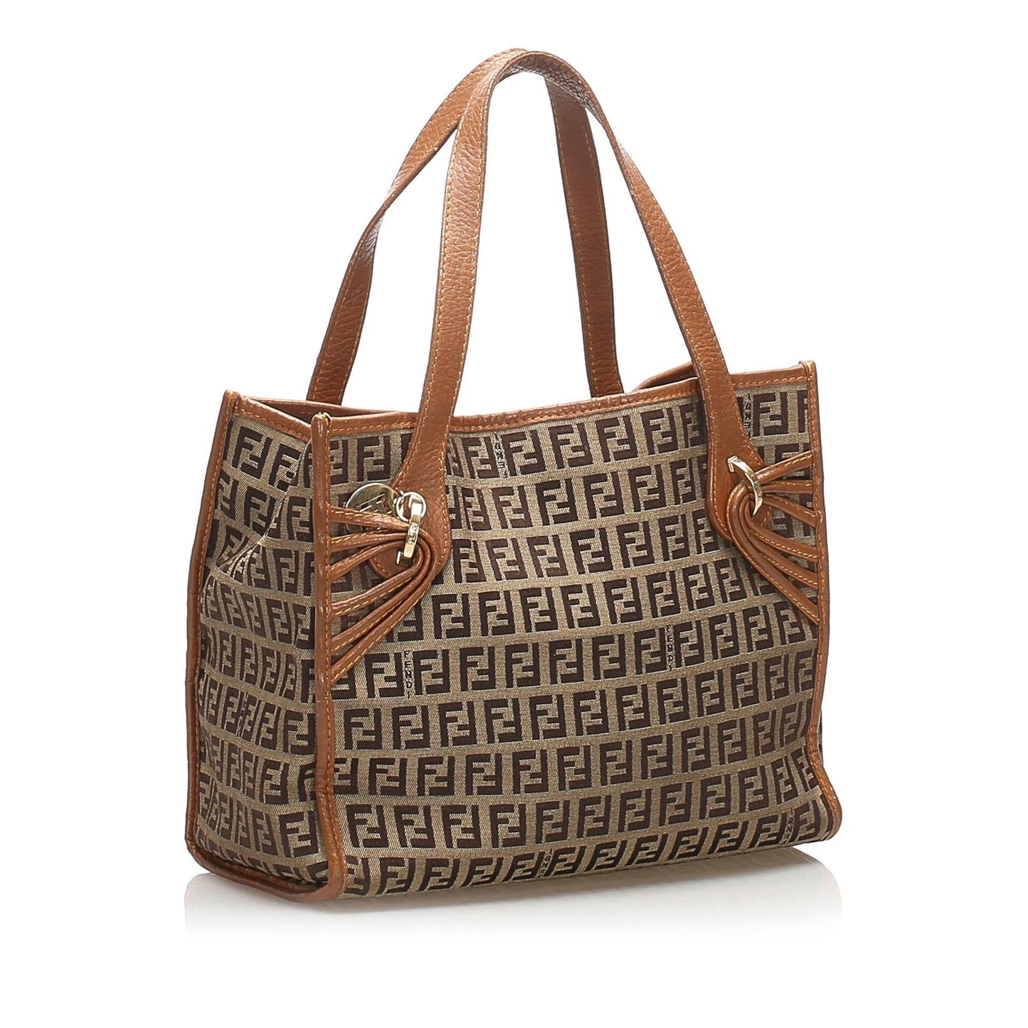 Fendi Zucchino Canvas Handbag (SHG-14783)