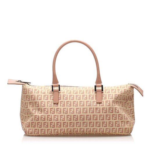 Fendi Zucchino Canvas Handbag (SHG-11756)