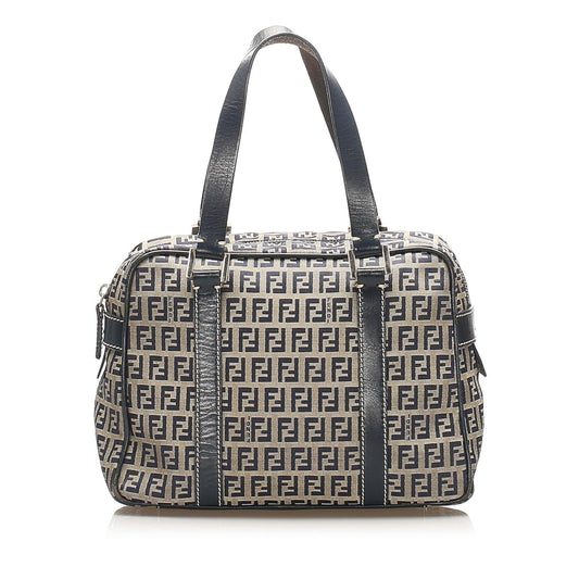 Fendi Zucchino Canvas Shoulder Bag (SHG-16650)