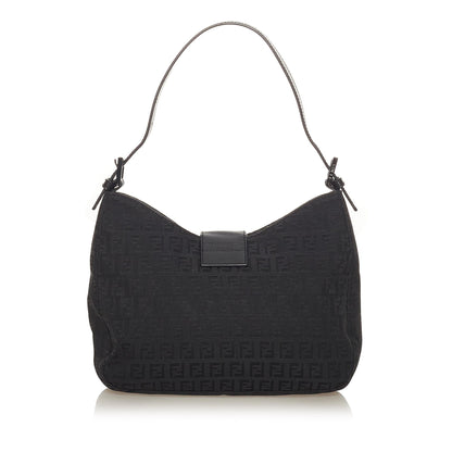 Fendi Zucchino Canvas Shoulder Bag