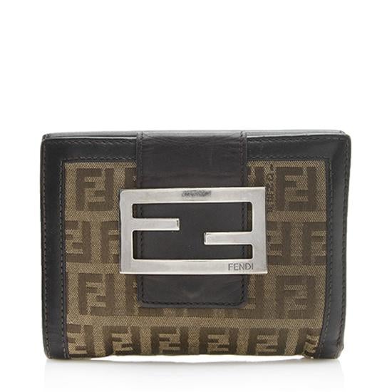 Fendi Zucchino Compact Wallet