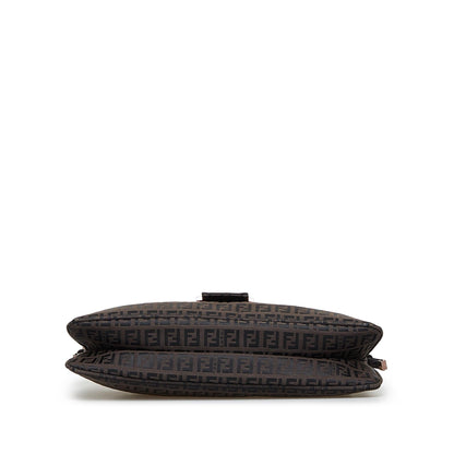 Fendi Zucchino Double Flap Baguette