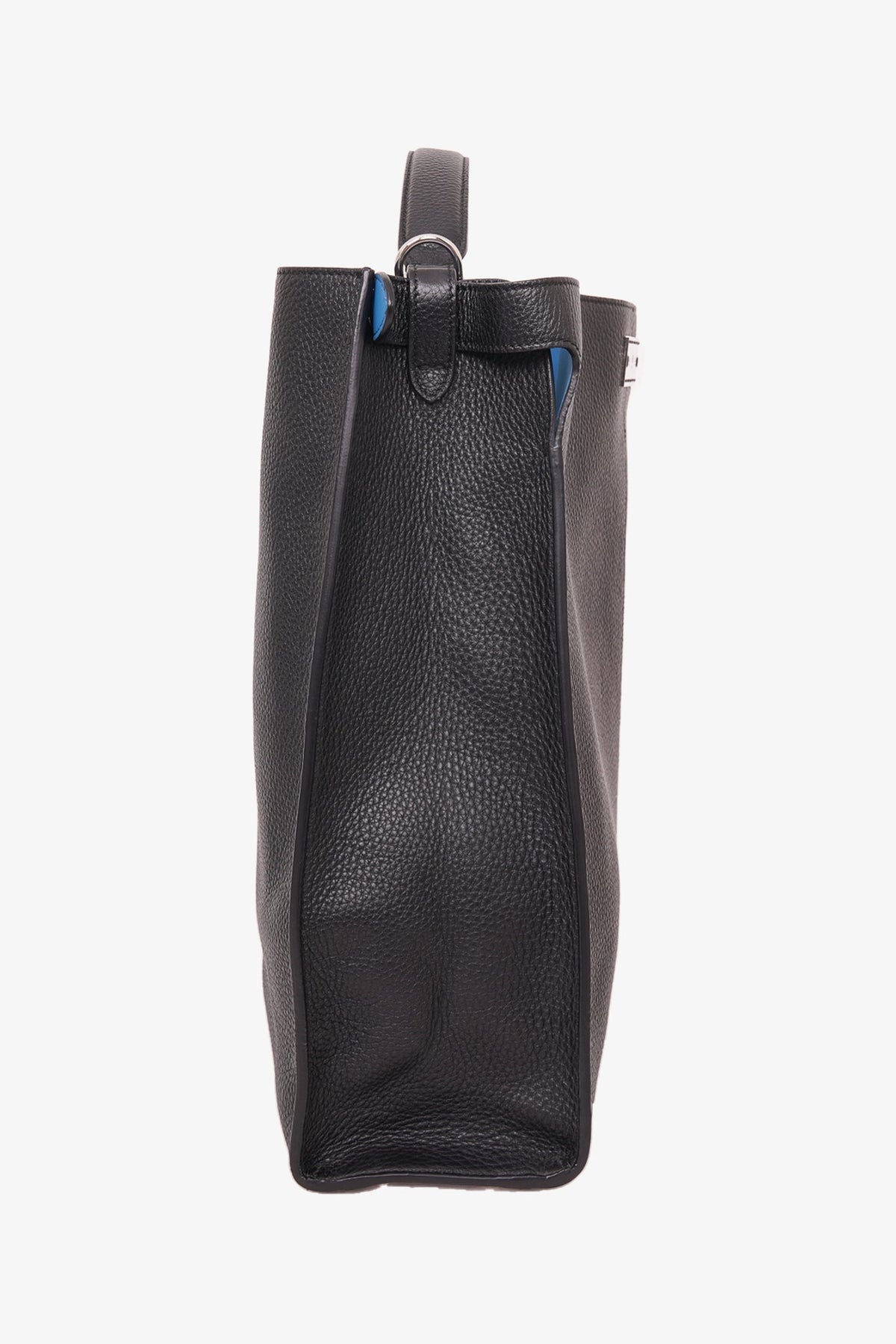 Fendi Black Leather Romano Peekaboo X-Lite Toto With Strap