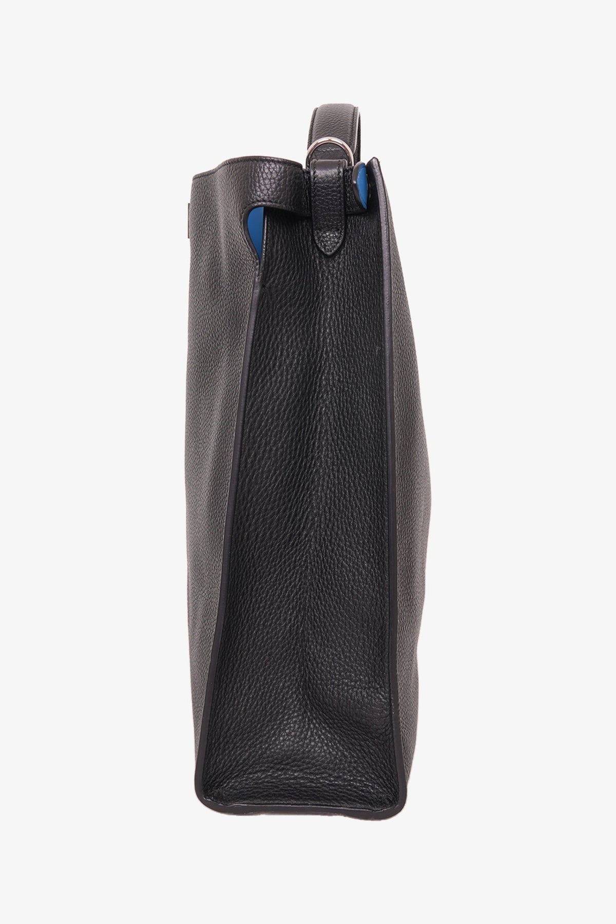 Fendi Black Leather Romano Peekaboo X-Lite Toto With Strap