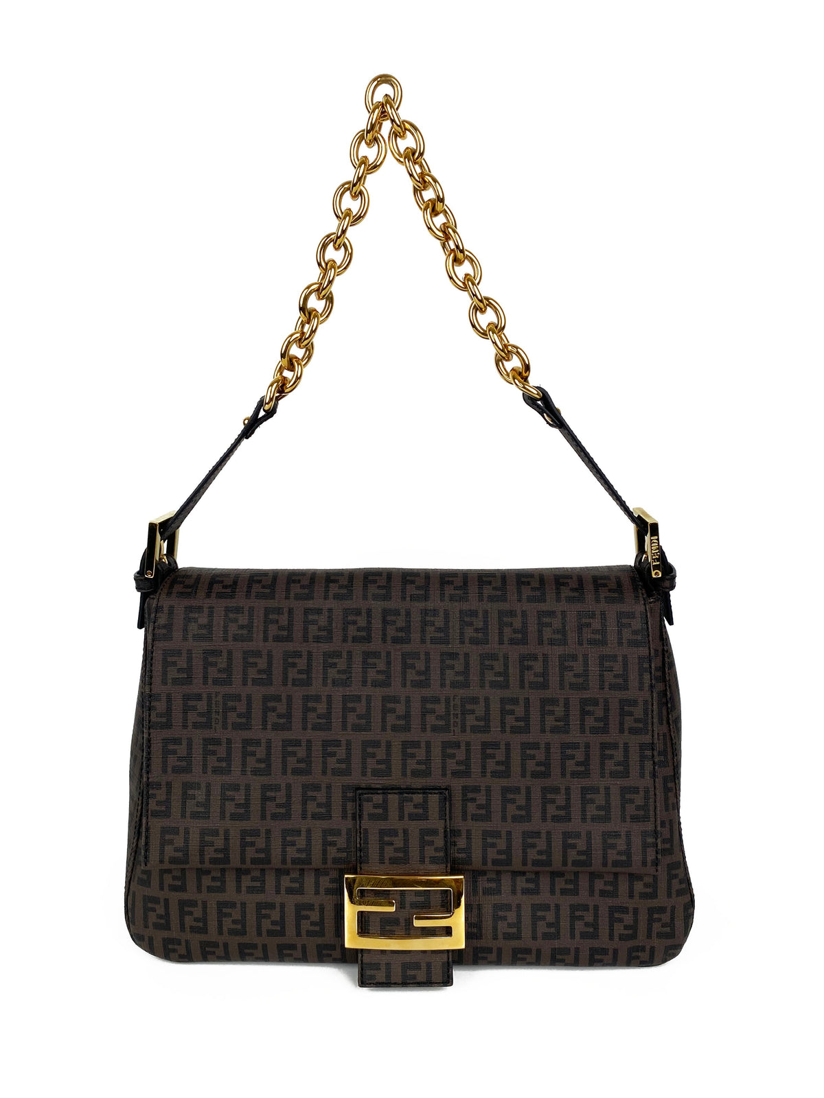 Fendi Brown Monogram Shoulder Bag