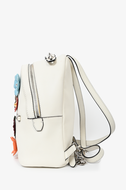 Fendi Cream Mini Flowerland Backpack