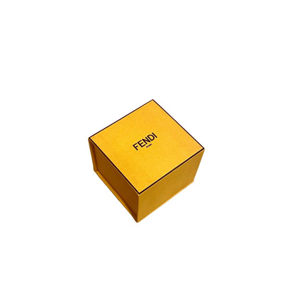 Fendi Fendigraphy Letters Gold Metal Ring Size Small