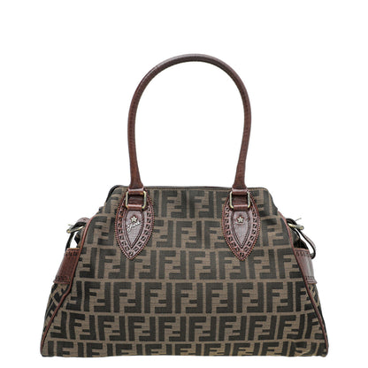 Fendi Tobacco Zucca De Jour Tote Medium Bag