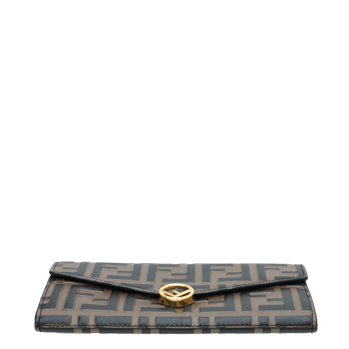 Fendi Tobacco FF Continental Chain Wallet