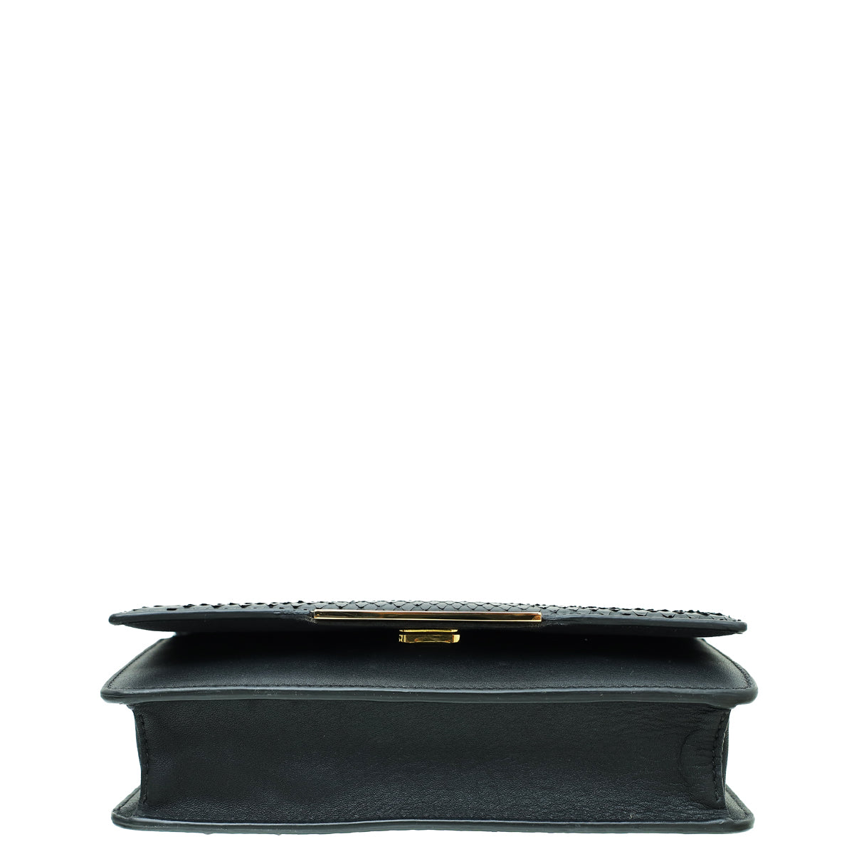 Fendi Black Tube Python Wallet On Chain