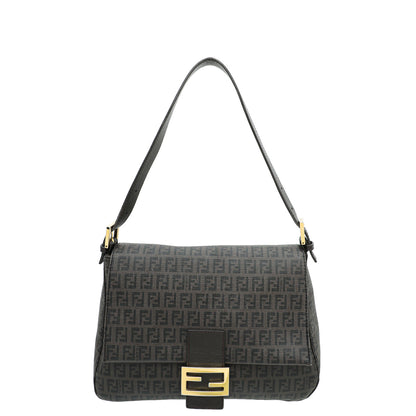 Fendi Brown Zucchino Spalmati Mama Baguette Bag