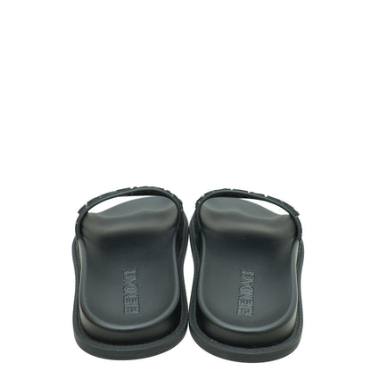 Fendi Black x Versace Rubber Flat Slides 37