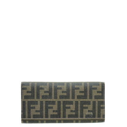 Fendi Tobacco Zucca Continental Wallet