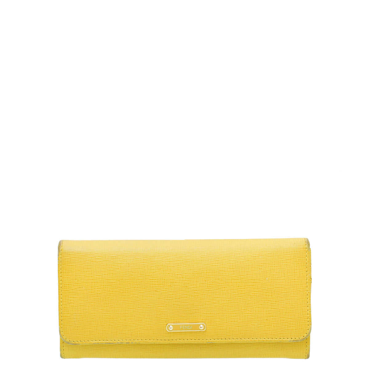 Fendi Yellow Elite Crayons Continental Wallet