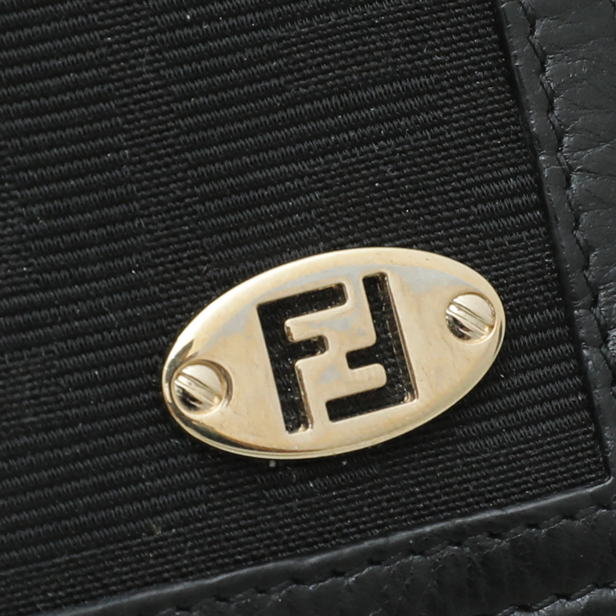 Fendi Black Zucca Continental Wallet