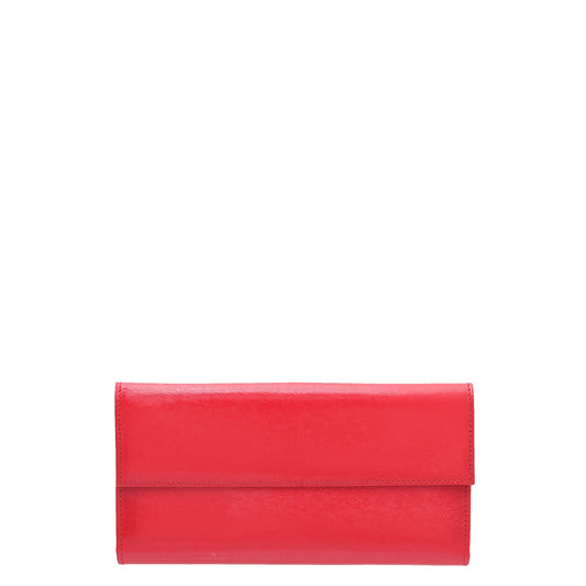 Fendi Red Logo Long Wallet