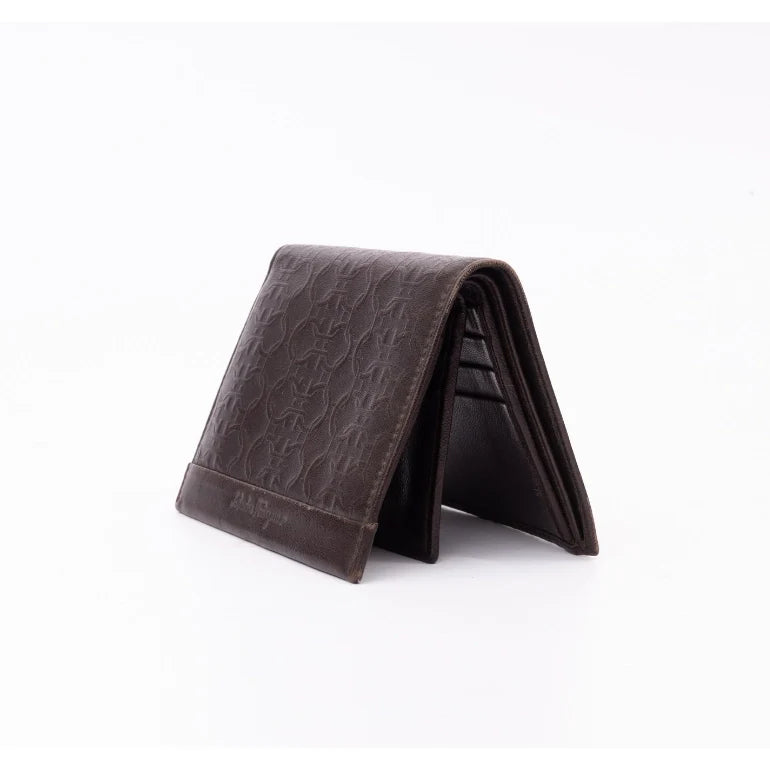 Ferragamo Gancini Embossed Print Wallet