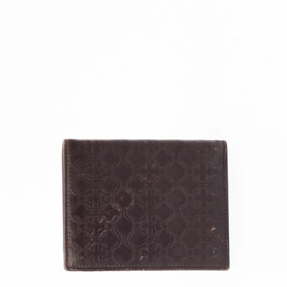 Ferragamo Gancini Embossed Print Wallet