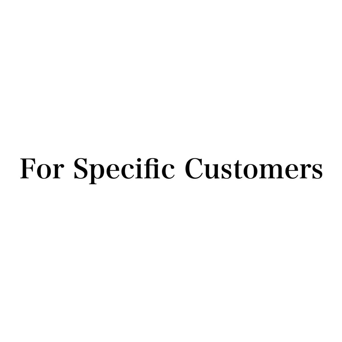 For Specific Customers　5ivy2t