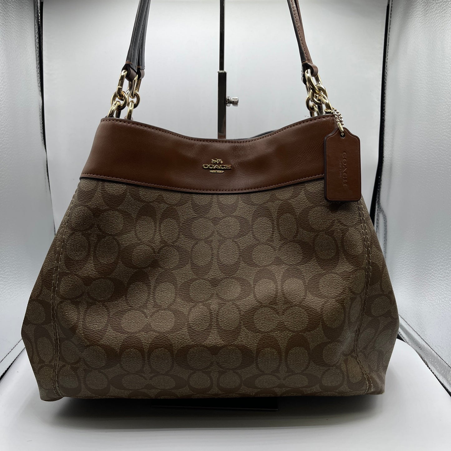 HANDBAG DESIGNER by COACH In BROWN, Size: LARGE