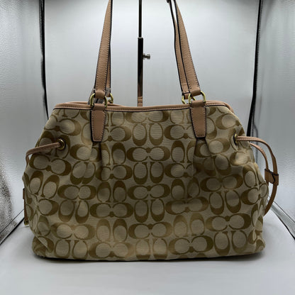 HANDBAG DESIGNER by COACH In TAN, Size: MEDIUM