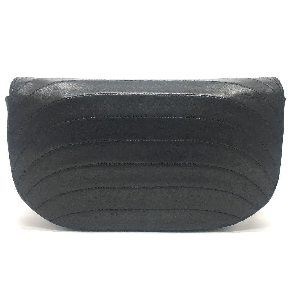 CHANEL Shoulder Bag lambskin black CCCOCO Mark Pochette Women Used