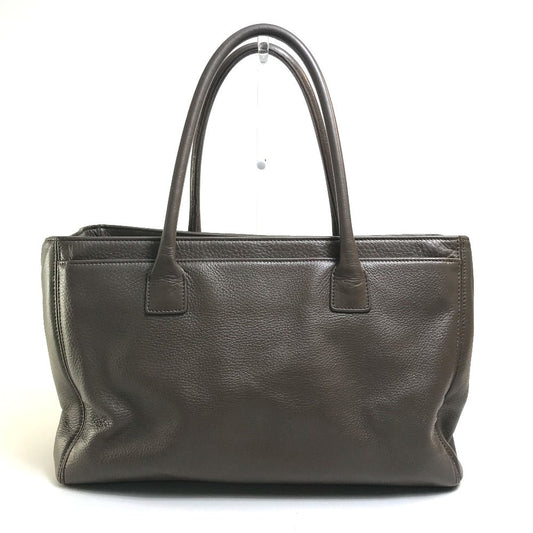 CHANEL Tote Bag A15206 Calf leather Brown type CC COCO Mark Executive Women Used