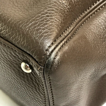 CHANEL Tote Bag A15206 Calf leather Brown type CC COCO Mark Executive Women Used