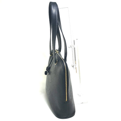 CHANEL Shoulder Bag Caviar skin black vintage COCO Mark CC Women Used