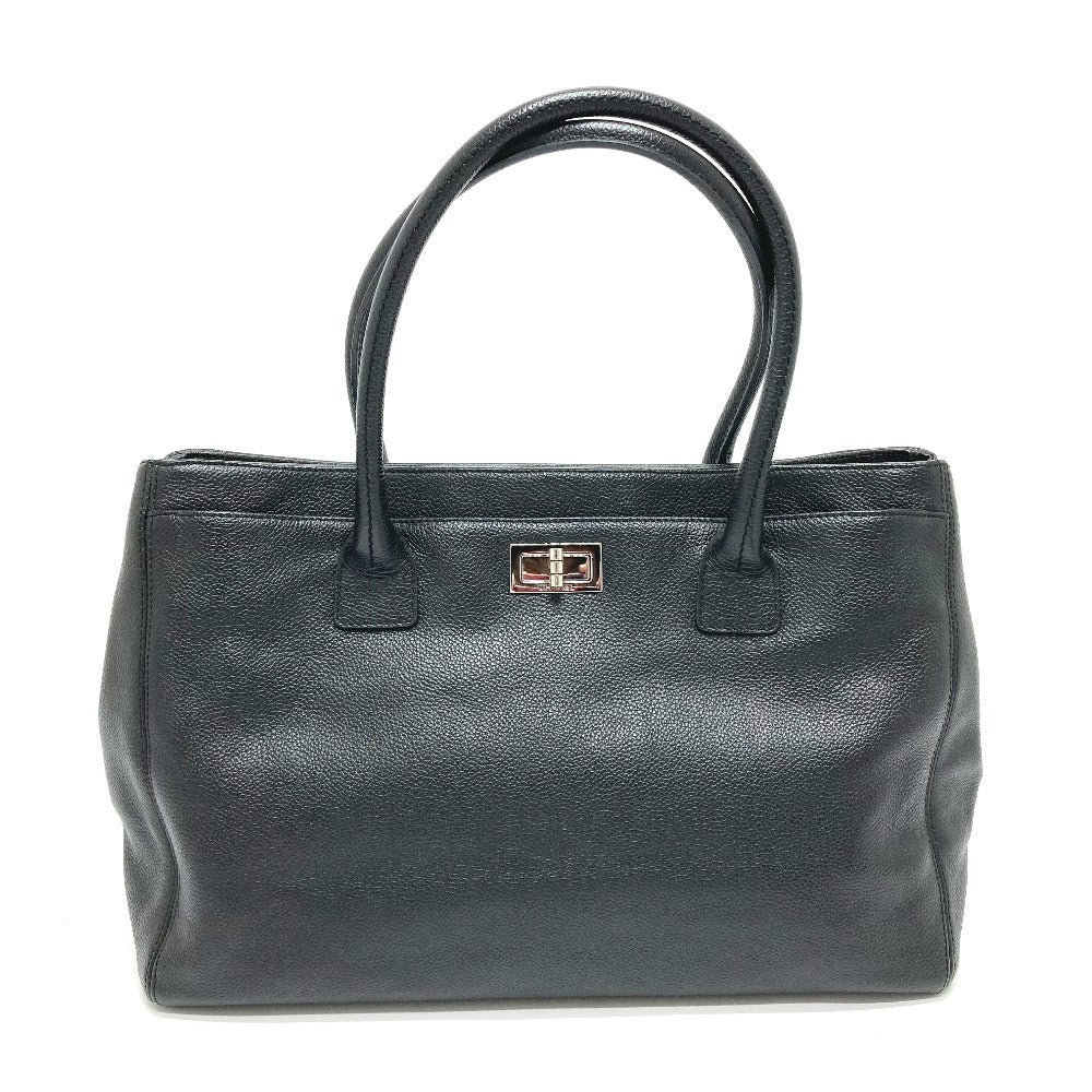 CHANEL Tote Bag A29292 leather black Executive Handbag