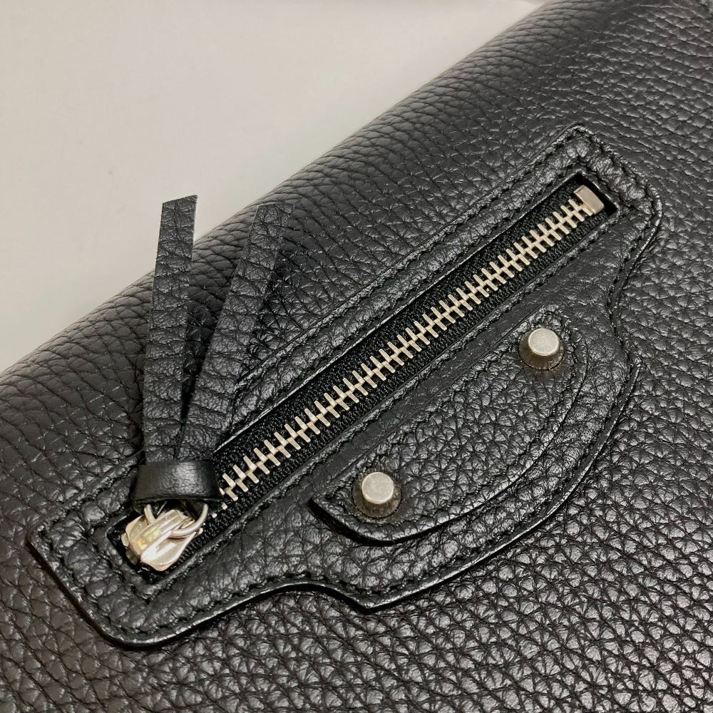 BALENCIAGA Shoulder Bag 444168 leather black Chain wallet Women