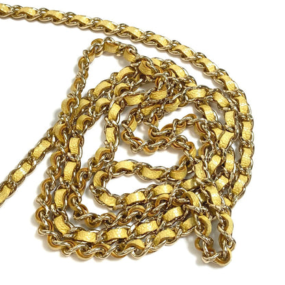 CHANEL Coin case AP0238 Caviar skin Metallic yellow CCCOCO Mark Matrasse Women Used