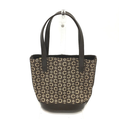 CELINE Handbag Canvas / leather Brown Macadam vintage Women Used