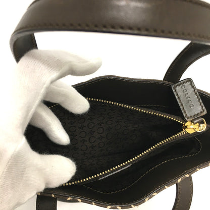 CELINE Handbag Canvas / leather Brown Macadam vintage Women Used