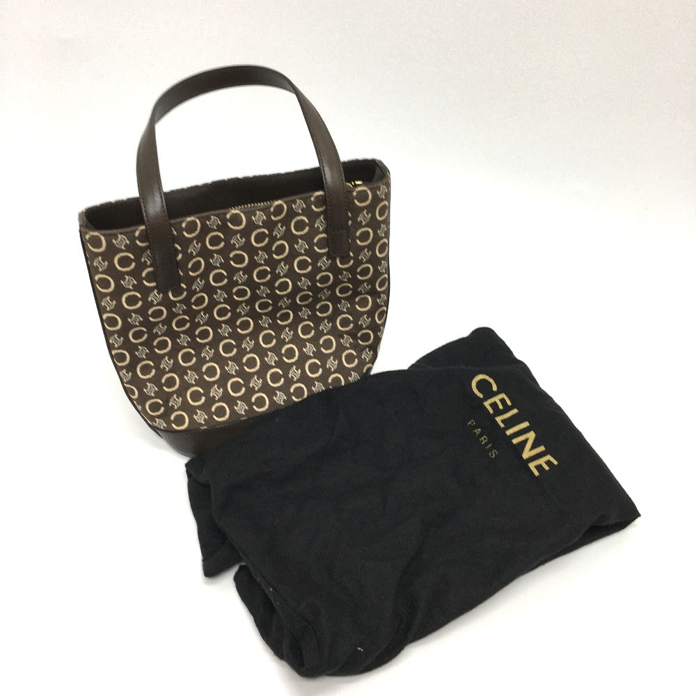 CELINE Handbag Canvas / leather Brown Macadam vintage Women Used